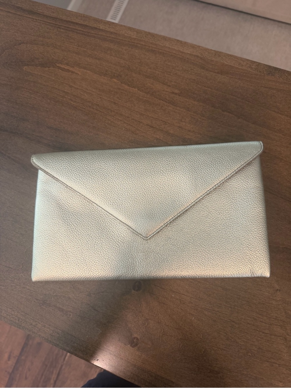 J. Crew Metallic Gold Envelope Clutch
